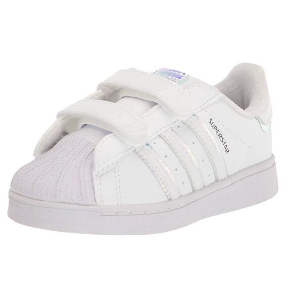 ADIDAS | Unisex Baby Superstar Sneaker White Black Iridescent Unicorn | Kids 7 - Picture 1 of 9